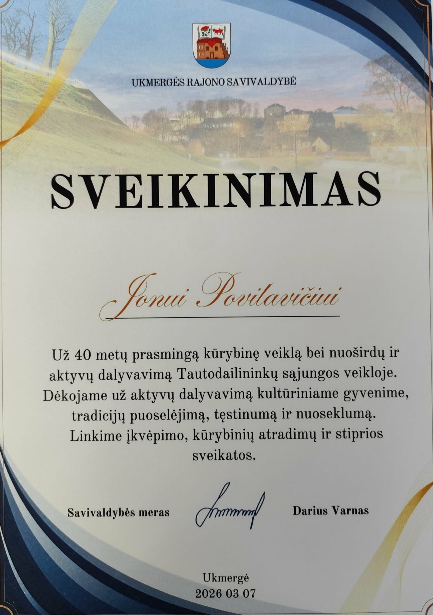 sveikinimas